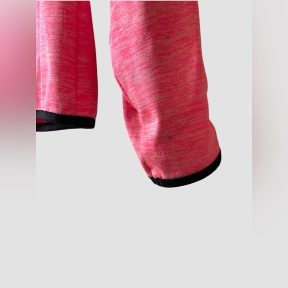 H&M Sport Jacket Youth Girls Hoodie Full Zip Pink/Black 6-8Y Thumb Holes - Picture 6 of 8